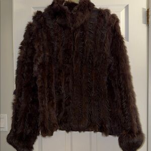 Luxurious Dark Brown Fur Coat